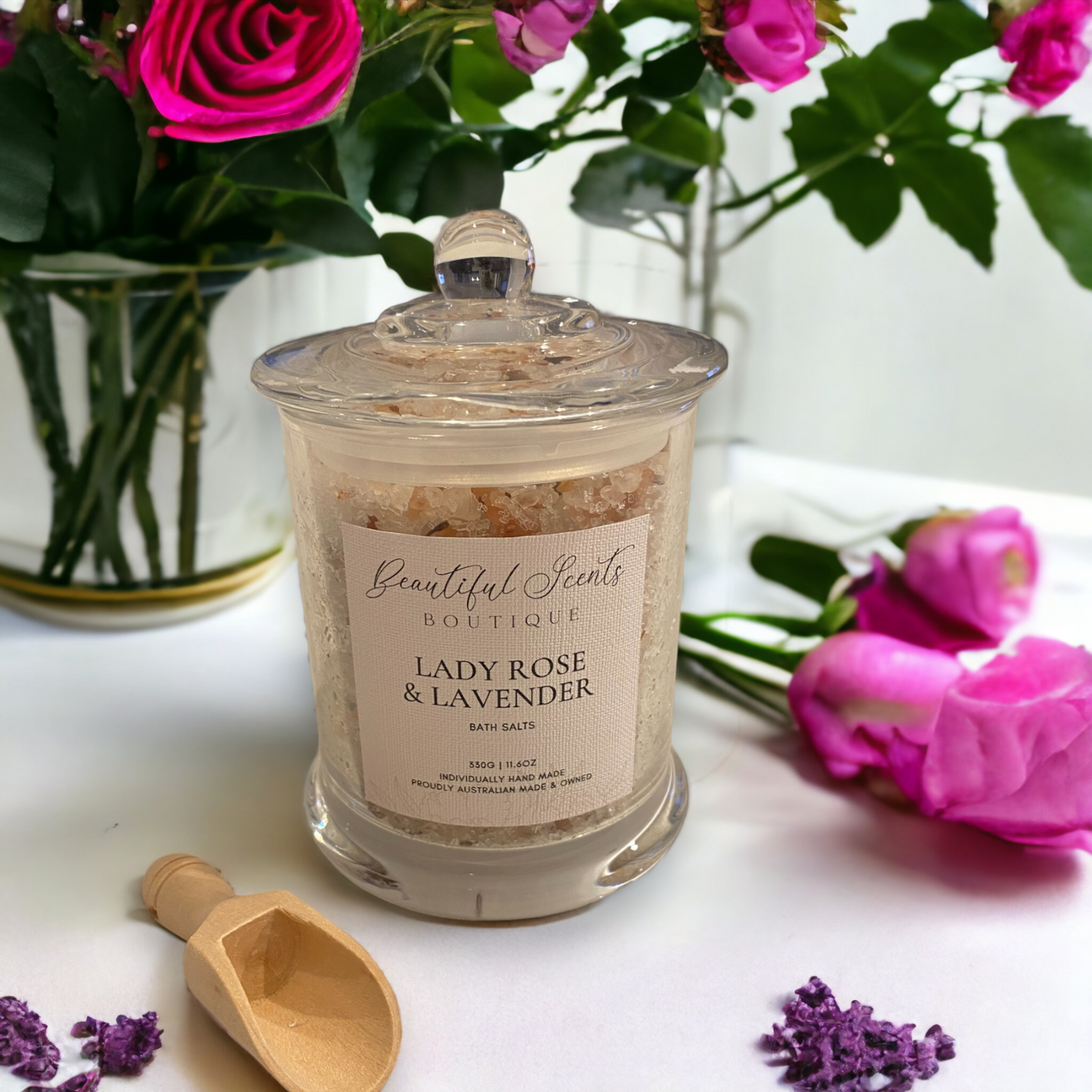 Relaxing Lady Rose & Lavender Bath Salts