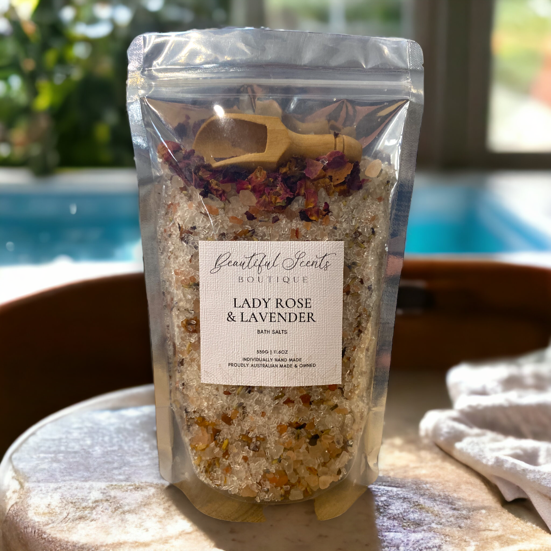 Lady Rose & Lavender Bath Salts - Pouch